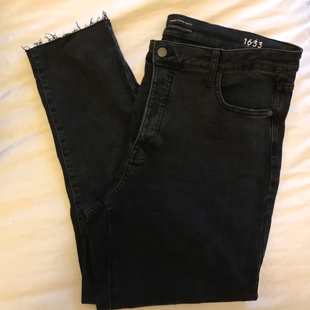 Black Stretch Ankle Jeans